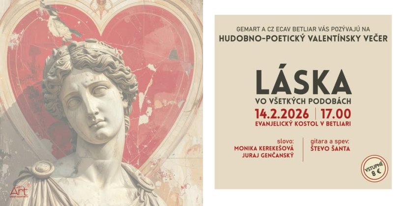 60214 - Szerelem minden formájában - zenei-költői Valentin-napi este, Betliar