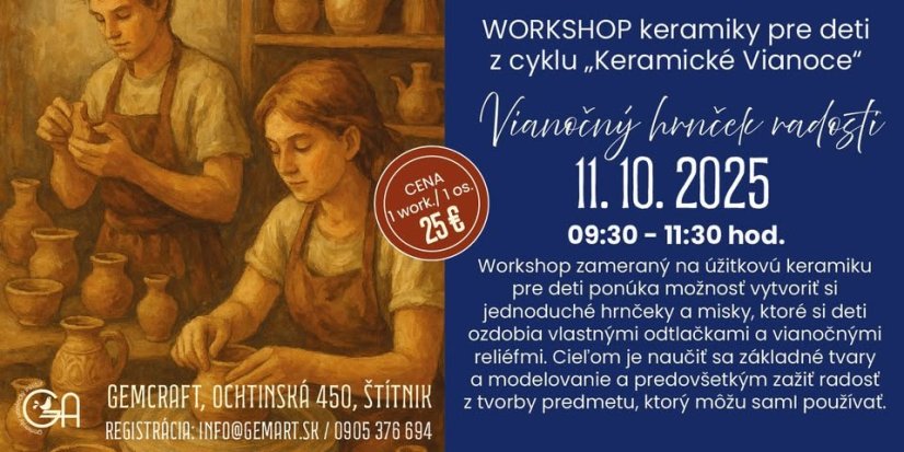 51011-Műhely kerámia gyerekeknek "Karácsonyi öröm bögre" (a Kerámiai Karácsony ciklusból) 51011-Műhely kerámia gyerekeknek "Karácsonyi öröm bögre" (a Kerámiai Karácsony ciklusból)