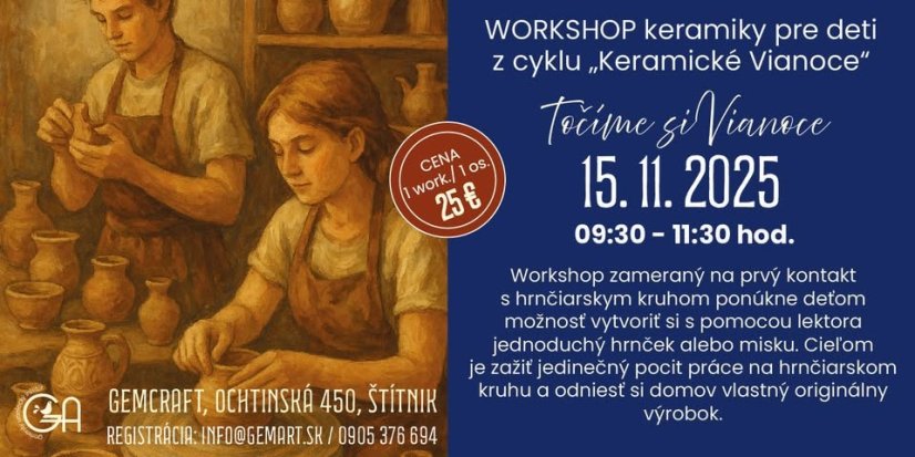 51115-Workshop Keramik für Kinder "Wir drehen Weihnachten" (aus der Reihe Keramische Weihnachten)