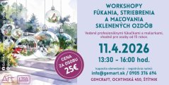 60411 - Workshop fúkania, striebrenia a maľovania skla 11.4.2026