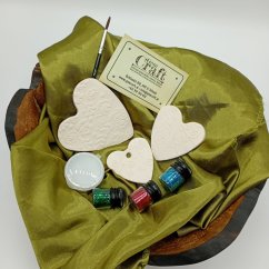 Kreatívna DIY sada – zdobenie keramických vianočných ozdôb (terakota)-KOPIE