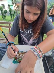 50726-Dni obce Rakovnica, maľovanie na textil, 26.7.25