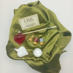 Sklenené fúkané srdiečka