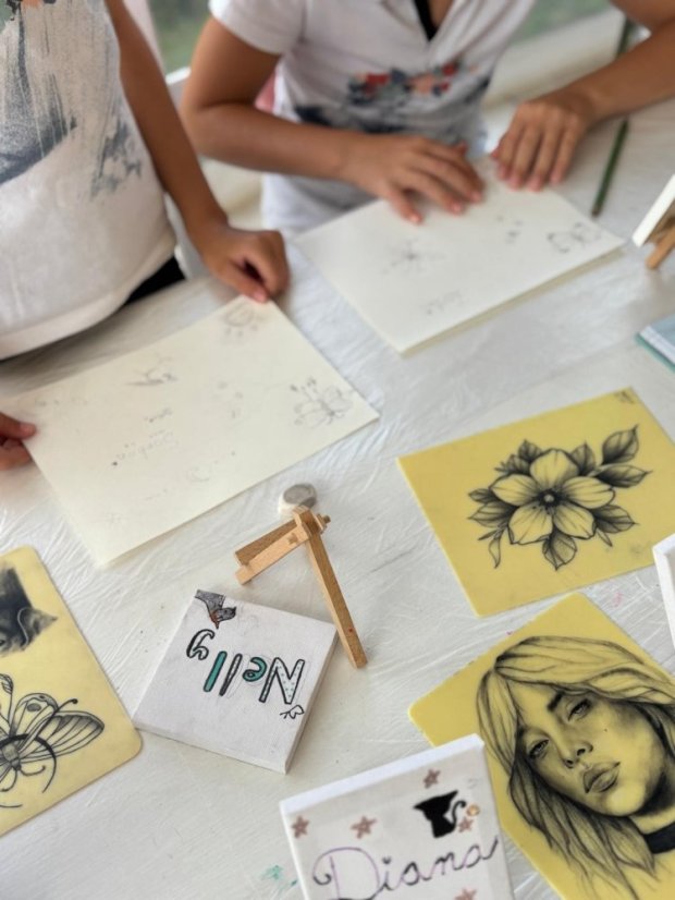 50716-Kurz Zeichnungen und Malerei, 2. Turnus, Tag 3, 16.7.2025, Betliar