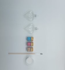 Glasgeblasene Herzchen