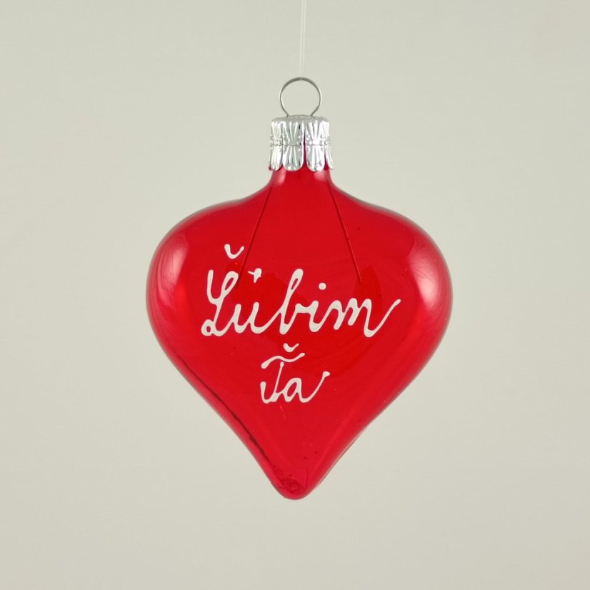 Valentínske srdiečko červené, matne Valentínske srdiečko červené, matne