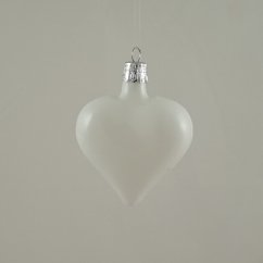 Valentínske srdiečko biele, matne