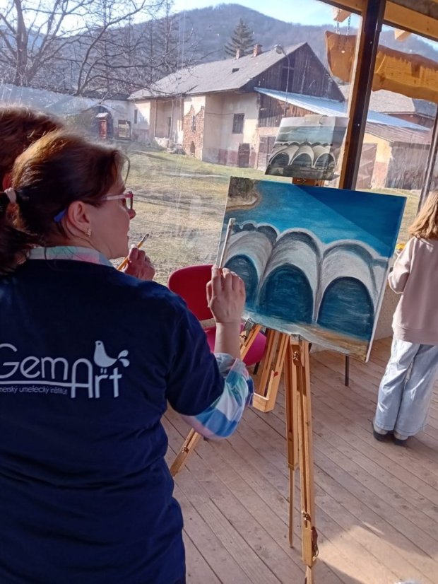 50308-Élményfestés "Épületek a sportban és a művészetben", 2025. március 8., Štítnik