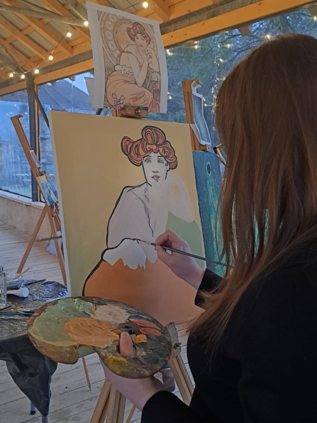 51115-Zážitkové maľovanie - Belle époque - Art Nouveau Secesia, Štítnik