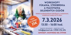 60307 - Workshop fúkania, striebrenia a maľovania skla 7.3.2026