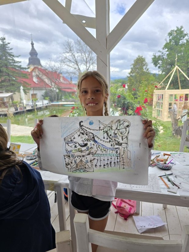 50710-Rövid rajz és festés, 1. turnus, 4. nap, Betliar, 2025.07.10.