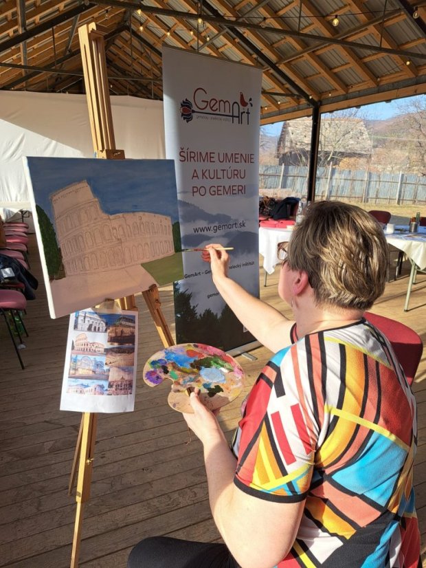 50308-Élményfestés "Épületek a sportban és a művészetben", 2025. március 8., Štítnik