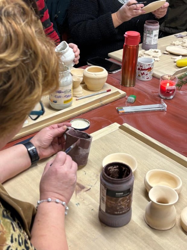 51122-Keramischer Workshop für Erwachsene - Eingeschlossene Pigmente, GemCraft Schild