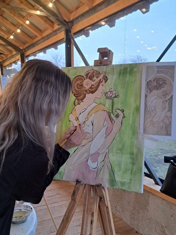 51115-Zážitkové maľovanie - Belle époque - Art Nouveau Secesia, Štítnik