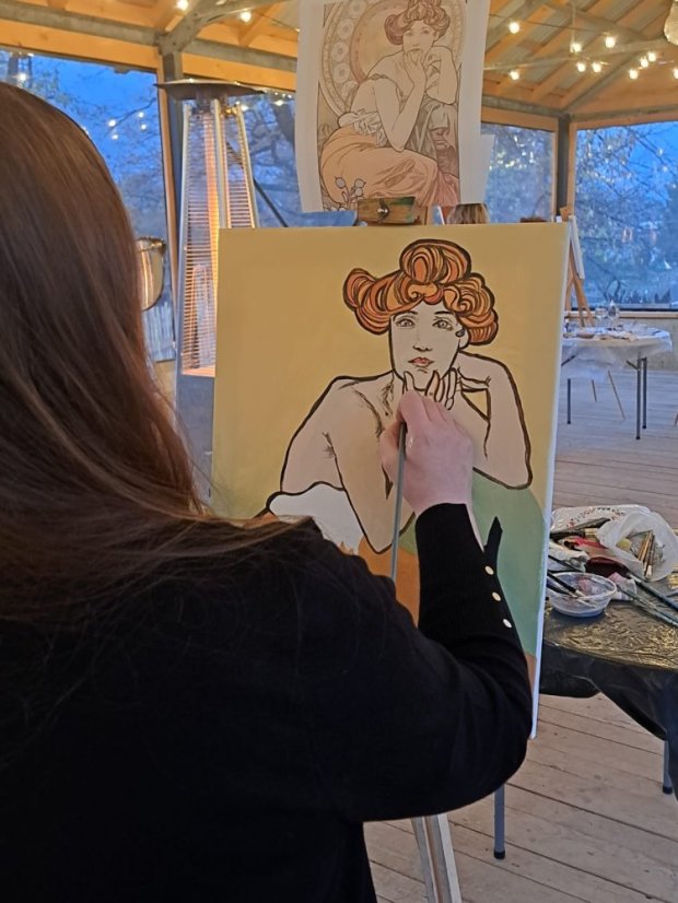 51115-Zážitkové maľovanie - Belle époque - Art Nouveau Secesia, Štítnik