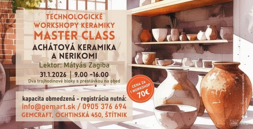 60131-Workshop keramiky MASTER CLASS - Achátová keramika a Nerikomi 60131-Workshop keramiky MASTER CLASS - Achátová keramika a Nerikomi