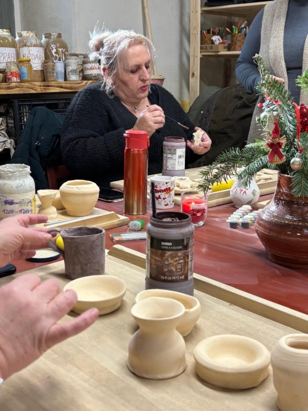 51122-Keramischer Workshop für Erwachsene - Eingeschlossene Pigmente, GemCraft Schild