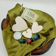 Kreatívna DIY sada – zdobenie keramických vianočných ozdôb (terakota)-KOPIE