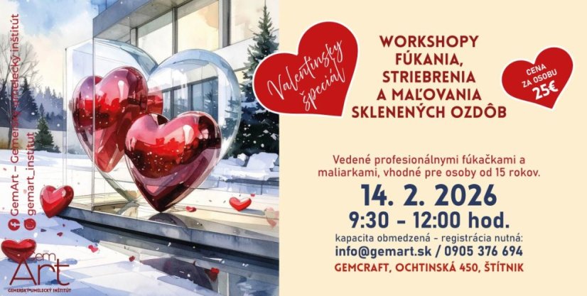 60214 - Üveg fújás, ezüstözés és festés workshop 2026. február 14. - délelőtt