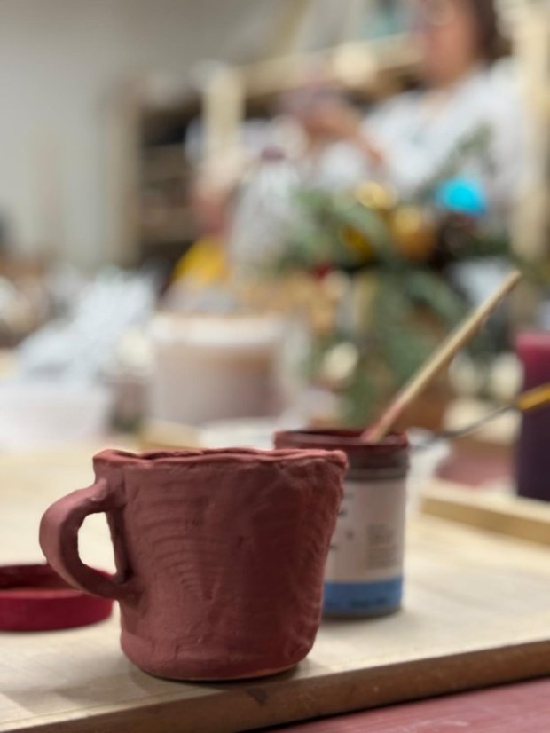 51122-Keramischer Workshop für Erwachsene - Eingeschlossene Pigmente, GemCraft Schild