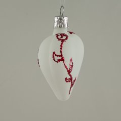 Valentínske srdiečko biele, matne