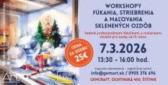 60307 - Workshop fúkania, striebrenia a maľovania skla 7.3.2026