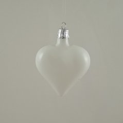 Valentínske srdiečko biele, matne