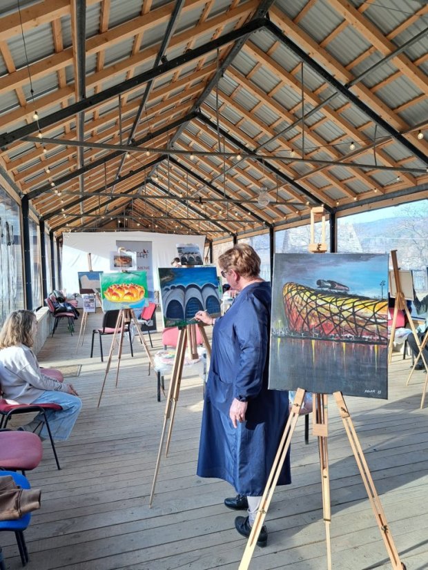 50308-Élményfestés "Épületek a sportban és a művészetben", 2025. március 8., Štítnik