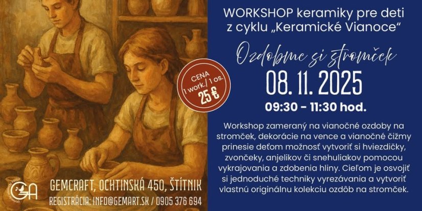 51108-Műhely gyerekeknek kerámia "Díszítsük fel a fát" (a Kerámiai Karácsonyok ciklusából)