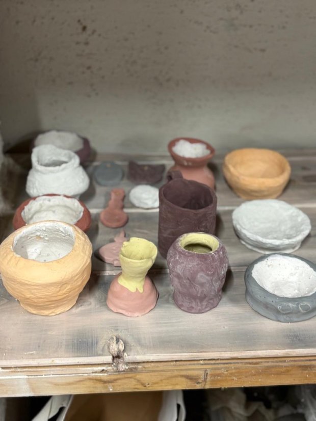 51122-Keramischer Workshop für Erwachsene - Eingeschlossene Pigmente, GemCraft Schild