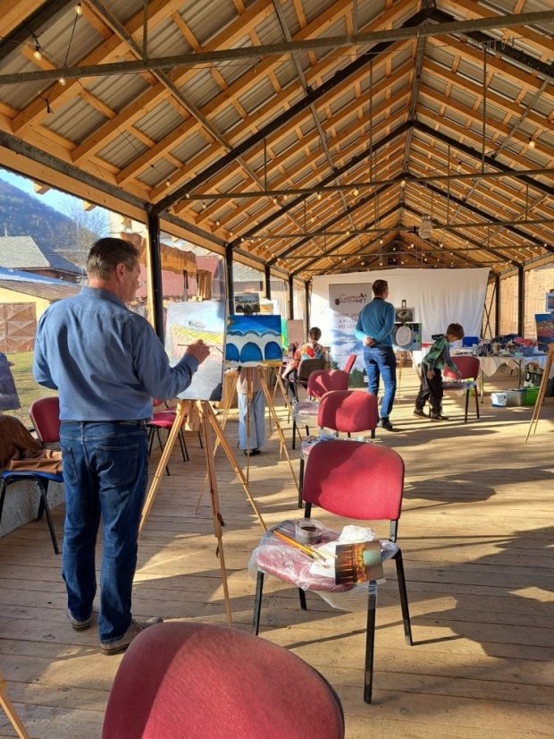 50308-Élményfestés "Épületek a sportban és a művészetben", 2025. március 8., Štítnik