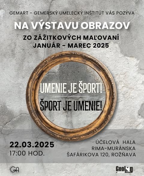 50322-Vernissage zur Ausstellung von Gemälden aus Erlebnismalerei Januar - März, Rožňava 50322-Vernissage zur Ausstellung von Gemälden aus Erlebnismalerei Januar - März, Rožňava