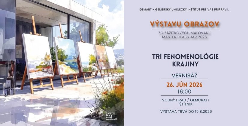 Vernisázs a 2. ciklus Élményfestmények kiállításához - MODERN ÚT, Štítnik