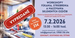60207 - Workshop fúkania, striebrenia a maľovania skla 7.2.2026