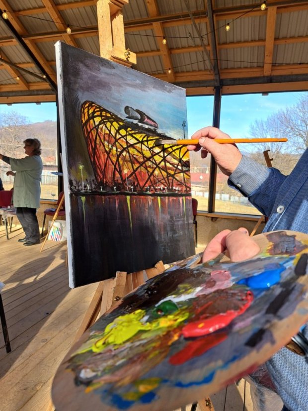 50308-Élményfestés "Épületek a sportban és a művészetben", 2025. március 8., Štítnik